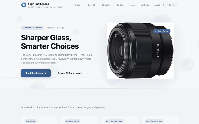 High End Lenses — camera lens reviews
